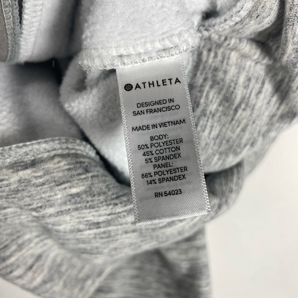 Athleta gray‎ jacket LARGE zip up - Picture 11 of 12